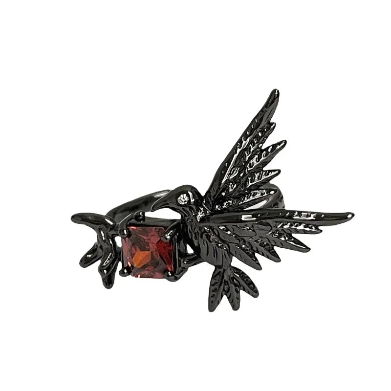 Black Crow Gothic Ring – Punk Statement Jewelry & Alternative Fashion Accessory